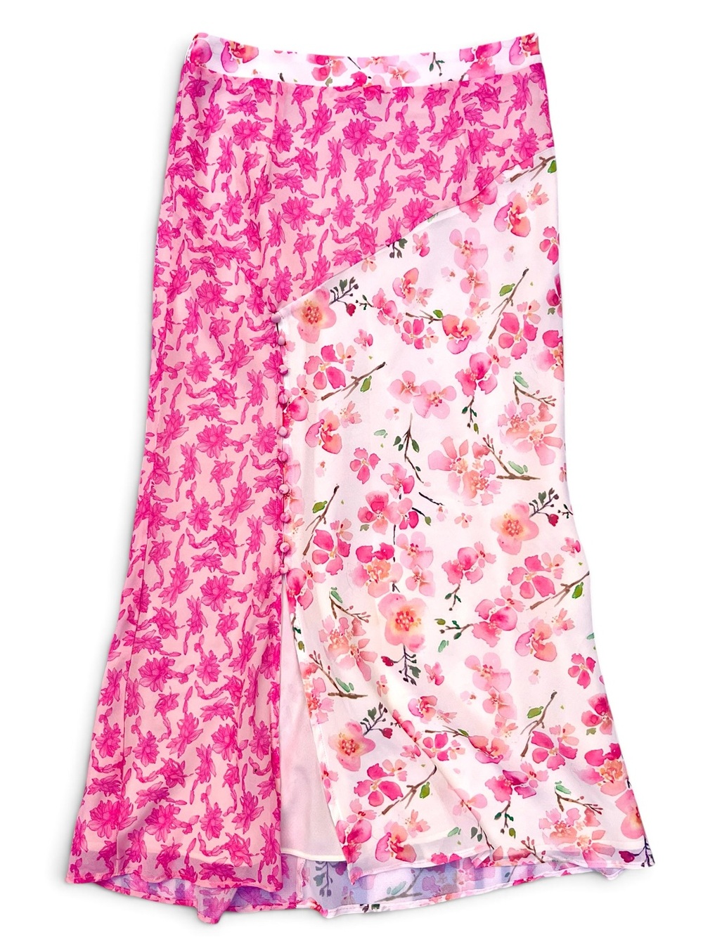 Allison New York Floral Patchwork Slip Skirt Sz 6